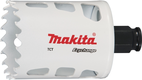 Scie cloche Makita multi-matériaux T.C.T, 54mm Ezychange - diamètre 54mm -  profondeur maxi de perçage 60mm - 1 pièce(s) | E-06731