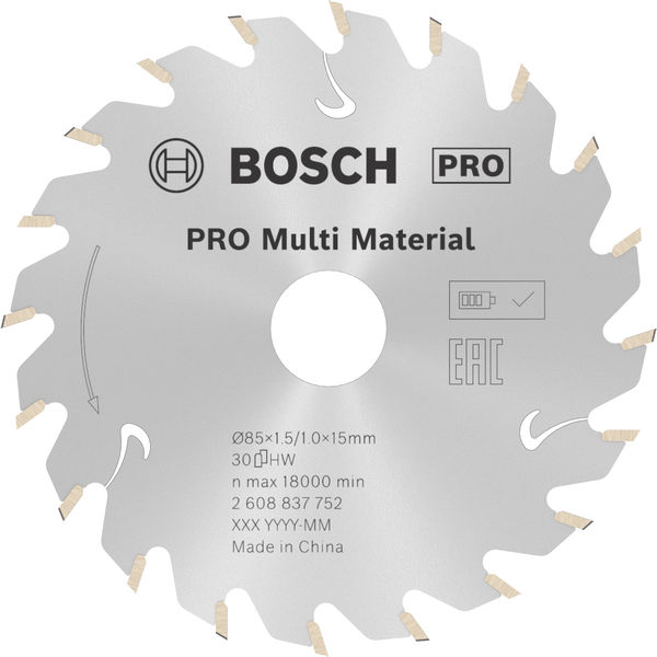 Lame Scie Circulaire Dremel Blueprint 85mm - Multi-matériaux (Bois, Plastique, Métal) - Pour Scie Compacte CS600