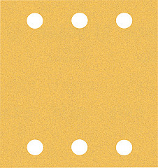 10-delni komplet brusnih papirjev s 6 luknjami EXPERT C470 za vibracijske brusilnike, 115 x 107 mm, G 120