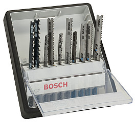 10-delni komplet listov za vbodno žago Robust Line s T-vpenjalnim steblom v različici Wood and Metal