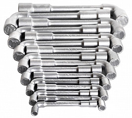 Garnitura dvostranskih upognjenih nasadnih ključev v kartonu