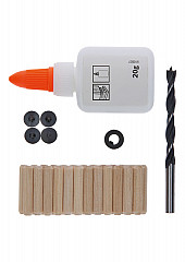 32-delni komplet lesenih moznikov, 6 mm