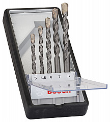 5-delni komplet svedrov za beton Robust Line CYL-3, 5–8 mm