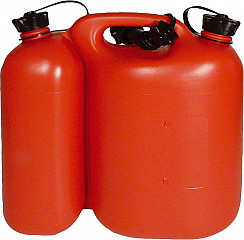 Kombinirana posoda za gorivo in olje, rdeča