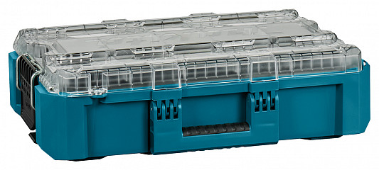 Globok srednji organizator s prozornim pokrovom