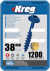 KREG® Blue-Kote vijaki (grobi navoj, Maxi-Loc) - 38 mm / 1.5