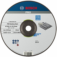 Brusna plošča PRO Stainless Steel, 230 x 6 x 22,23 mm