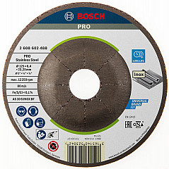 Brusna plošča PRO Stainless Steel, 125 x 6 x 22,23 mm