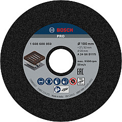Brusni kolut PRO Metal, 100 x 27 x 20 mm, G24