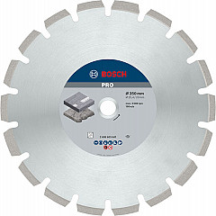 Diamantna plošča PRO Asphalt, 350 x 20/25,4 mm