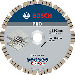 Diamantna plošča PRO Concrete, 180 x 22,23 mm