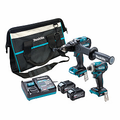 Set orodja 40V XGT MAKITA DK0248G201 (HP003G + TD001G) + FEEL THE ENERGY GRATIS BL4040F Akumulator*