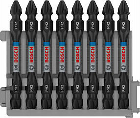Dvostranski nastavki PRO Impact z indeksom Pick and Click, PH2, 65 mm, 8 kosov