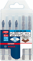 EXPERT HEX-9 HardCeramic mešani kompleti svedrov, 6 mm, 5 kosov