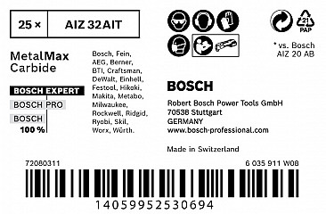 EXPERT MetalMax AIZ 32 AIT list za večnamensko orodje, 40 x 32 mm