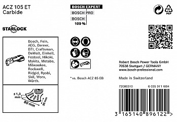 EXPERT MultiMaterial Segment ACZ 105 ET list za večnamensko orodje, 5 kosov