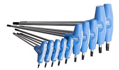 IZVIJAČI TORX S T ROČAJEM V KARTONU Art.193TXCB UNIOR