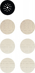 Komplet brusnih mrež EXPERT M480, 225 mm, G 80/120/180/zaščita za krožnike, 7 kosov