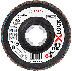 Lamelna brusna plošča X-LOCK X551, Expert for Metal