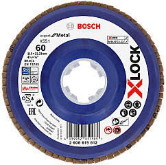 Lamelna brusna plošča X-LOCK X551, Expert for Metal