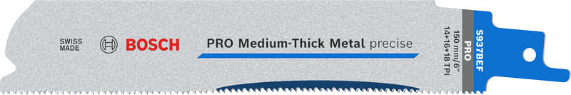 List PRO Medium-Thick Metal precise S937BEF, 1,1 x 25 x 150 mm, 5 kosov