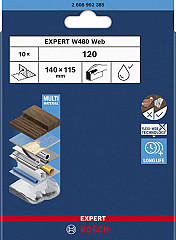 List za ročno brušenje EXPERT W480 Web 1/4, 115 x 140 mm, G120