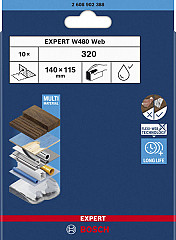 List za ročno brušenje EXPERT W480 Web 1/4, 115 x 140 mm, G320