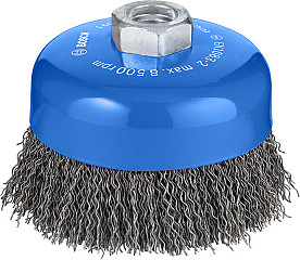 Lončasta žična ščetka PRO Metal clean, 100 x 0,5 mm, navoj