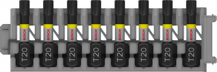 Nastavek PRO Torx Impact, T20, 25 mm, 8 kosa