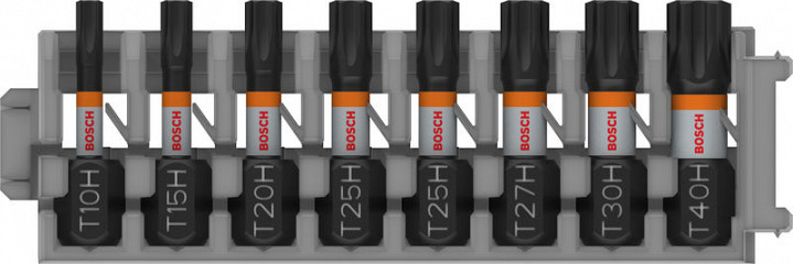 Nastavki PRO TH Impact, T10H, T15H, T20H, T25H (x 2), T27H, T30H, T40H, 25 mm, 8 kosov