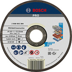 Rezalna plošča PRO Multi Material, 115 x 1 x 22,23 mm