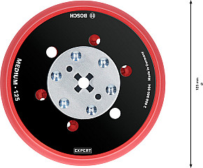 Univerzalni brusni krožnik EXPERT Multihole, 125 mm, srednji