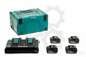 Set akumulatorjev MAKITA (4 x 18V/4,0Ah + DC18RD)