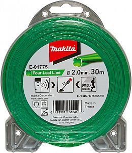 Slika izdelka: Štiridelna najlonska nitka zelena 2 mm x 30 m