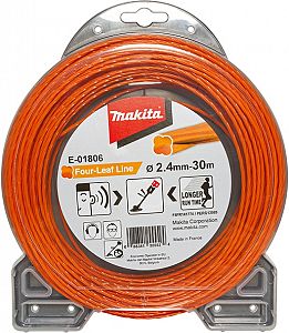 Slika izdelka: Štiridelna najlonska nitka oranžna 2,4 mm x 30 m