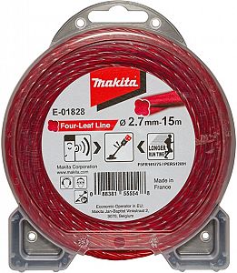 Slika izdelka: Štiridelna najlonska nitka rdeča 2,7 mm x 15 m