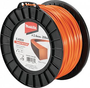 Slika izdelka: Kvadratna najlonska nitka oranžna 2,4 mm x 206 m