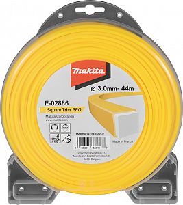 Slika izdelka: Kvadratna najlonska nitka rumena 3,0 mm x 44 m