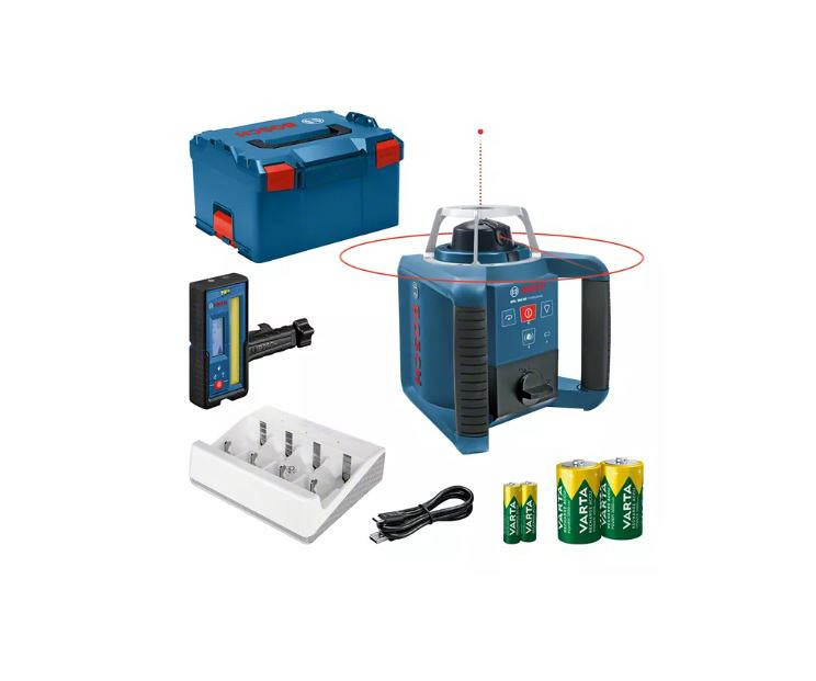 Rotacijski laser BOSCH GRL 300 HV + laserski sprejemnik LR 45