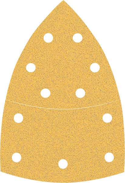 10-delni komplet brusnih papirjev z 11 luknjami EXPERT C470 za večnamenske brusilnike, 102 x 62 mm, 93 mm, G 80
