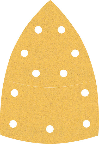 10-delni komplet brusnih papirjev EXPERT C470 z 11 luknjami za večnamenske brusilnike, 102 x 62 mm, 93 mm, G 120