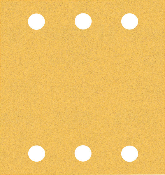 10-delni komplet brusnih papirjev s 6 luknjami EXPERT C470 za vibracijske brusilnike, 115 x 107 mm, G 120