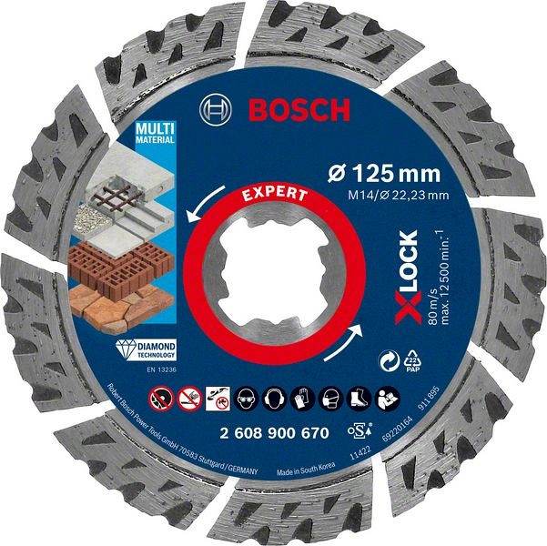BOSCH diamantna rezalna plošča Universal Profi X-lock