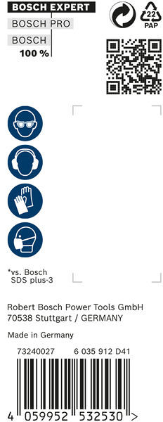30-delni komplet udarnih svedrov EXPERT SDS plus-7X, 6 x 50 x 115 mm
