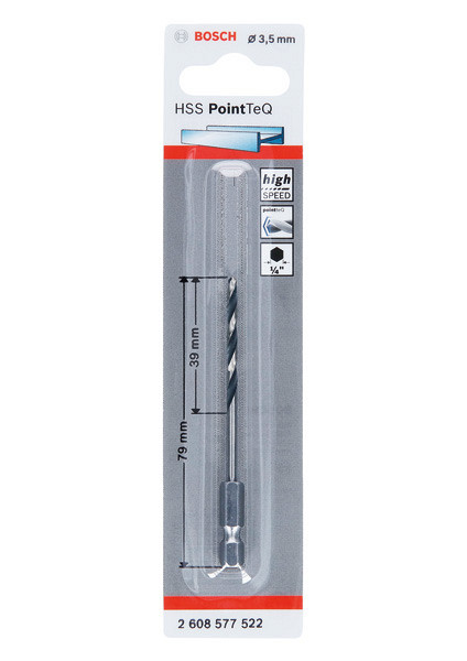 3,5-mm šestrobi sveder HSS PointTeQ