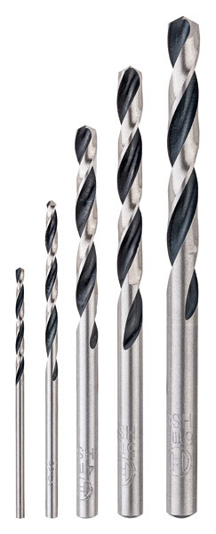 5-delni komplet spiralnih svedrov HSS PointTeQ, 2–6 mm
