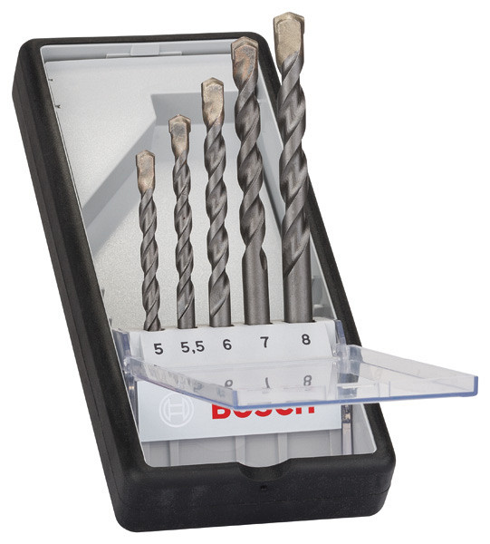 5-delni komplet svedrov za beton Robust Line CYL-3, 5–8 mm