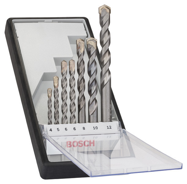 7-delni komplet svedrov za beton Robust Line CYL-3, 4–12 mm