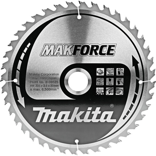 TCT MAKForce žagin list 235 mm (40 zob)