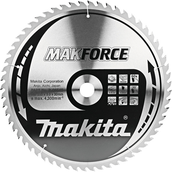 TCT MAKForce žagin list 355 mm (60 zob)